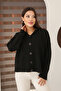 Hooded Long Sleeve Lace-Up Four Button Soft Textured Stylish Standard Length Winter Basic Knitwear Cardigan - 6