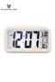 LED Digital Electronic Clock With Calendar And Temperature - White