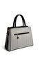 Black and White - Black Straw Women's Handbag Sp1264 - 4