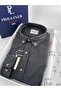 Men's Shirt Without Pockets Regular Fit Velvet (Anthracite) - 2