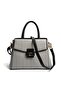 Black and White - Black Straw Women's Handbag Sp1264 - 5