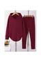 Hooded Blouse and Pants Two-Piece Set- Meloni Cut