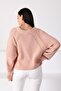 Powder Round Neck Wool Women's Knitwear Sweater - 5