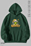 Unisex Hoodie Long Sleeve Grinchy Printed Hooded Fleece-Lined Oversized Cotton Sweatshirt - 6