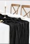 Sofia Tulle Runner Tablecloth I Wedding, Engagement, Birthday, Party, Christmas and Special Day Decoration Black - 2