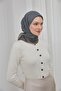 Viscose Velora Scarf Green Gray Textured Four Seasons 90X90