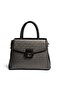 Platinum - Women's Handbag with Black Logo Sp1264