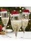 10 Pieces Christmas Hat Glass Ornament / Cardboard Christmas Themed Decorative Ornament - 4