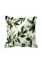 Natural Olive Leaf Patterned Single Decorative Throw Pillow Cover - Modern Home Decor 43 X 43 cm Suede