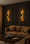 Samsung Led Decorative Modern Wall Sconce Single Hotel Living Room Bedroom 60cm Black Case Daylight - 5