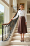 Women's High Waist Pleated Maxi Skirt Functional Durable Quality Comfortable Aesthetic Premium Stylish - 3