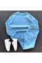 2-Pack Oversized Unisex 3 Thread Cotton Bottom Top Set