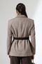 Women's Belted Cashmere Blazer Jacket - 8