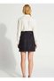 Women's Animal Pattern Denim Mini Skirt Buttoned Collar Straight Fit Functional Durable Quality - 6