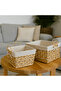 سلال خوص مربعة Set of 3 Square Wicker Baskets - 2