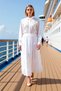 Women's A-Line Maxi Length Bow Detail Woven Skirt Functional Durable Quality Comfortable Stylish