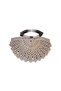 Women's Fan-Shaped Hand-Knitted Handbag - 4
