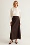 Women's 100% Cotton Maxi Skirt Straight Cut Functional Durable Quality Comfortable Aesthetic Casual - 5