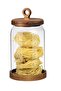 Nora 1850 ml Acacia Lid Storage Container - 2
