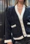 Women's Button Detailed Cardigan Black - 5