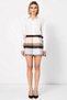 Women's A-Line Mini Skirt Plaid Pattern Woven Belt Detail Wrap Cut Tassel Edge Sports - 5