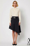 Women's Asymmetrical Midi Denim Skirt 100% Cotton Functional Durable Quality Comfortable Aesthetic - 5