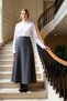 Women Maxi Skirt High Waist Plain Woven Functional Durable Quality Comfortable Aesthetic Sports - 3