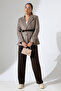 Women's Belted Cashmere Blazer Jacket - 6