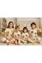 100% Cotton Soft, Does Not Fade, Vivid Colors, Quality K Umast Texture - Lego Patterned Pajama Set - 5