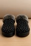 Women's Furry Faux Leather Winter House Slippers - 3