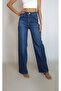 Women's Dark Blue Navy Light Lycra Pipe-Leg Jean Pants Yy101292 - 4