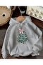 Printed Detail Hooded Sweatshirt