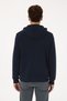 Men's Slim Fit Hooded Navy Blue Basic Sweatshirt 50307695-Vr033 - 5