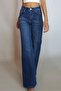 Women's Dark Blue Navy Light Lycra Pipe-Leg Jean Pants Yy101292