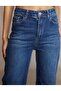 Women's Dark Blue Navy Light Lycra Pipe-Leg Jean Pants Yy101292 - 7