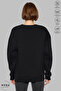 Unisex Long Sleeve Grinchy Printed Crew Neck Hoodless Fleece-Lined Oversized Sweatshirt - 5