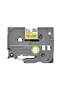 TZe-621 Labelling Tape Cassette – Black on Yellow, 9mm wide - 2