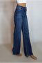 Women's Dark Blue Navy Light Lycra Pipe-Leg Jean Pants Yy101292 - 2