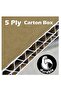 10 Pack Heavy Duty 5 Ply 100% Recyclable Corrugated Cardboard Moving Boxes (45 x 45 x 70 cm) - 6