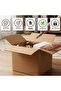 5 Pack Heavy Duty 5 Ply 100% Recyclable Corrugated Cardboard Moving Boxes (45 x 45 x 45 cm) - 4