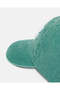 Women Green Embroidered Cap - 4