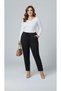 Women's Plus Size Elastic Waist High Waist Double Crepe Trousers 6303-25