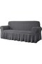 Sofa Cover, 1 Piece Dark Grey Stretchable Protector 180-270cm