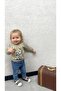 Unisex children's teddy bear print knit sweater - 3