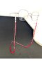 Pyramid Full Stone Eyeglass Cord / Chain Red - 2