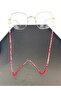 Pyramid Full Stone Eyeglass Cord / Chain Red - 3