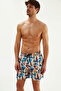 Beige 2909Eses Micro Patterned Shorts - 2