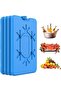 4 PCS Reusable Ultra-Thin Ice Packs for Lunch Box & Coolers (BPA-Free)