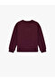 Teddy Bear Printed Cotton Long Sleeve Crew Neck Sweatshirt - 2