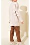 Embossed Patterned Knitwear Tunic Sweater - 4
